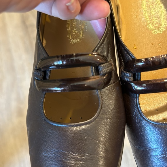 Ginza Yoshinoya Vintage Brown Leather Pumps - Picture 6 of 8